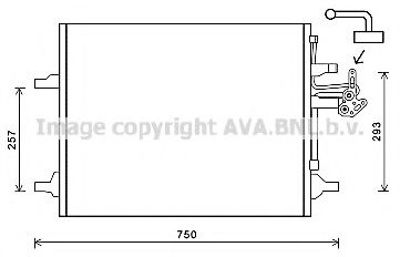 Radiator aer conditionat VOLVO V60 (2010 - 2016) AVA QUALITY COOLING VO5166D