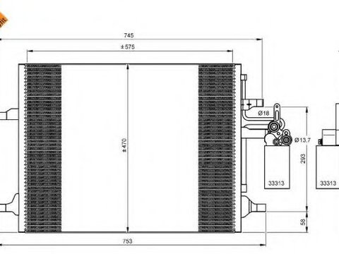 Radiator aer conditionat VOLVO XC70 II (2007 - 2016) NRF 35930