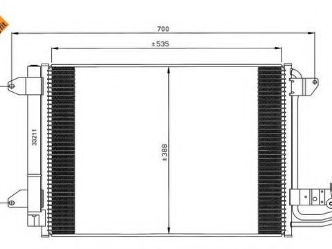 Radiator aer conditionat VW CADDY ALLTRACK combi (Saab) (US) (2015 - 2016) NRF 35520