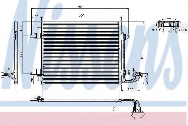 Radiator aer conditionat VW CADDY III combi (2KB, 