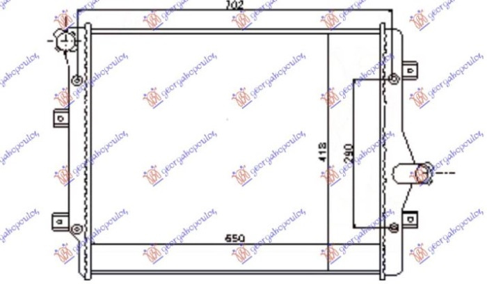 RADIATOR APA 1.4 TSI BNZ.- 1.9 TDI (650X410) DSL. BEHR-AKG - VW NEW BEETLE 16-, VW, VW NEW BEETLE 16-, 880106345