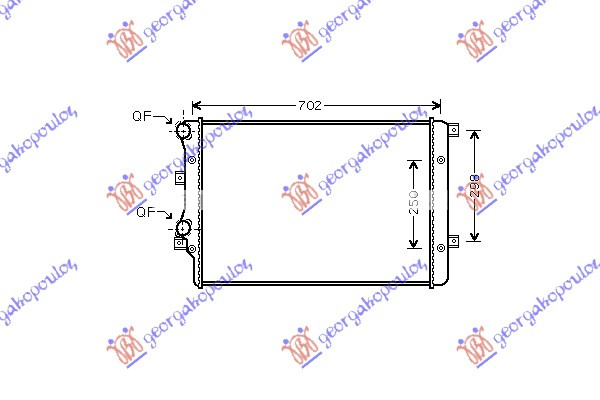 RADIATOR APA 1.4 TSi BNZ. - 1.9 TDi DSL.(650x410) - VW GOLF V 04-08, VW, VW GOLF V 04-08, 036106340