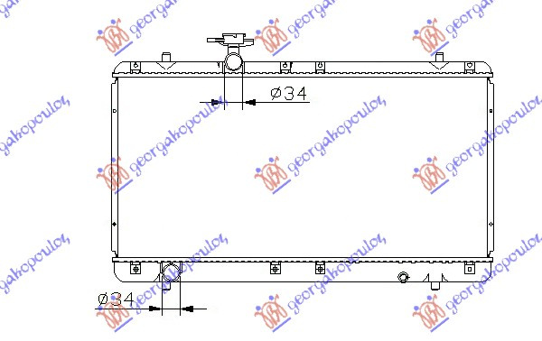 Radiator apa +/-AC SUZUKI LIANA 01-07 cod 17700-54G00