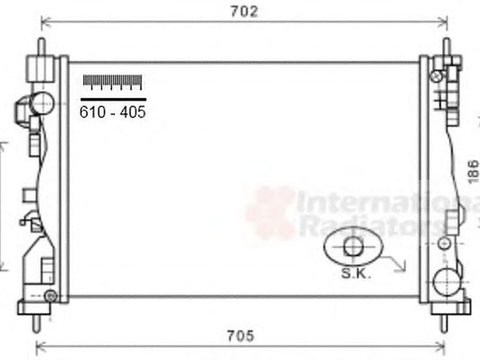 Radiator apa ALFA ROMEO GIULIETTA 940 VAN WEZEL 01002119