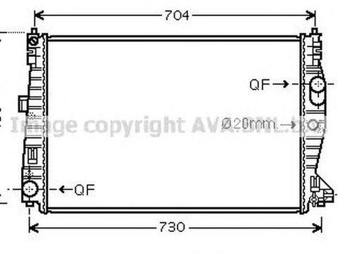 Radiator apa ALFA ROMEO SPIDER 939 939 AVA L2132