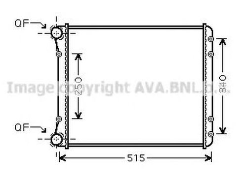 Radiator apa AUDI A2 8Z0 AVA I2220