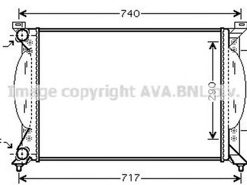 Radiator apa AUDI A4 8E2 B6 AVA I2201