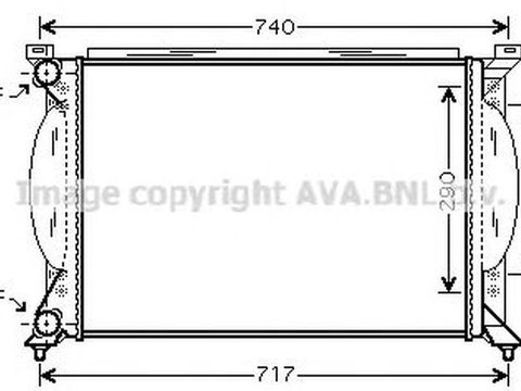 Radiator apa AUDI A4 Avant 8E5 B6 AVA I2195