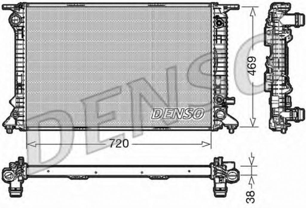 Radiator apa AUDI A5 Cabriolet 8F7 DENSO DRM02023
