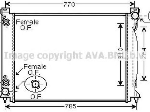 Radiator apa AUDI A6 4F2 C6 AVA I2232