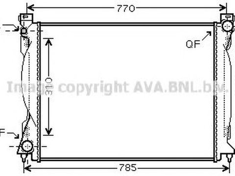 Radiator apa AUDI A6 4F2 C6 AVA I2235