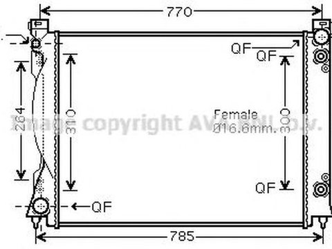 Radiator apa AUDI A6 Avant 4F5 C6 AVA I2236