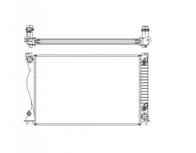 Radiator apa AUDI A6 Avant 4F5 C6 NRF 58220