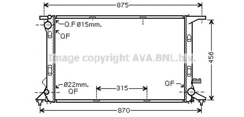 Radiator apa AUDI A6 Avant 4G5 C7 4GD AVA I2290