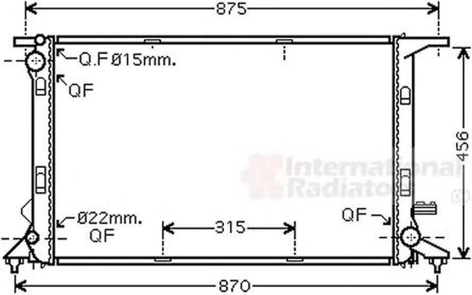 Radiator apa AUDI A6 Avant 4G5 C7 4GD VAN WEZEL 03002290