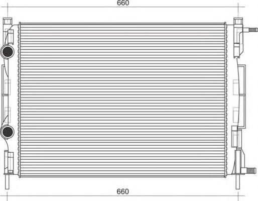 Radiator apa AUDI R8 Spyder MAGNETI MARELLI 350213998000