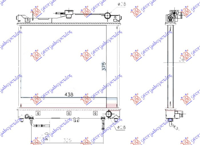 Radiator apa automat SUZUKI JIMNY 98-18 cod 1770081A11