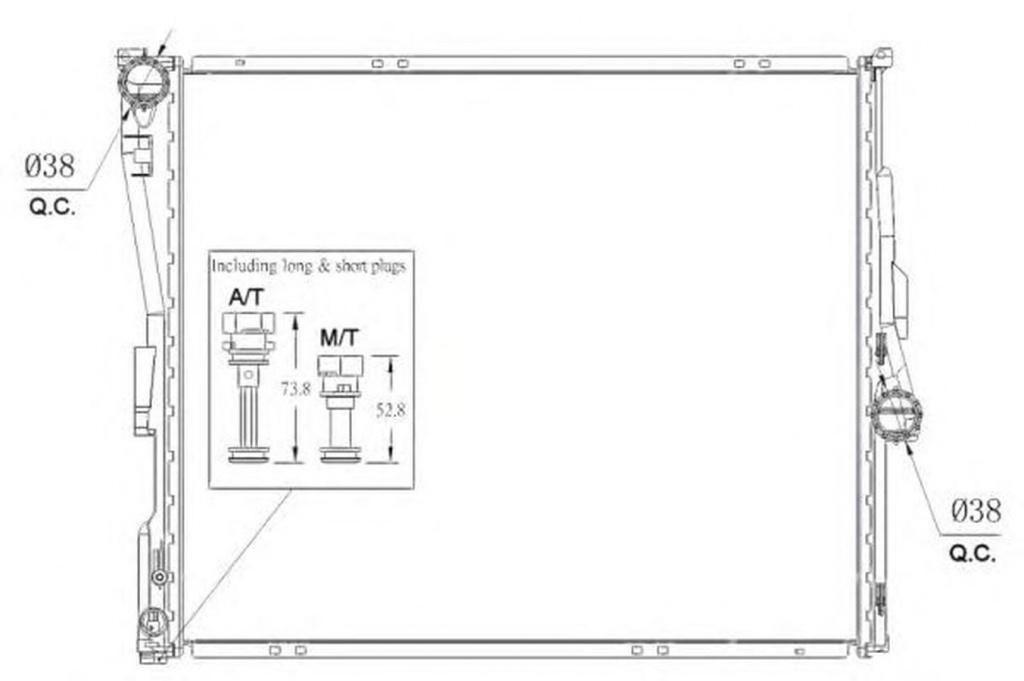 Radiator apa BMW X3 E83 NRF 53956