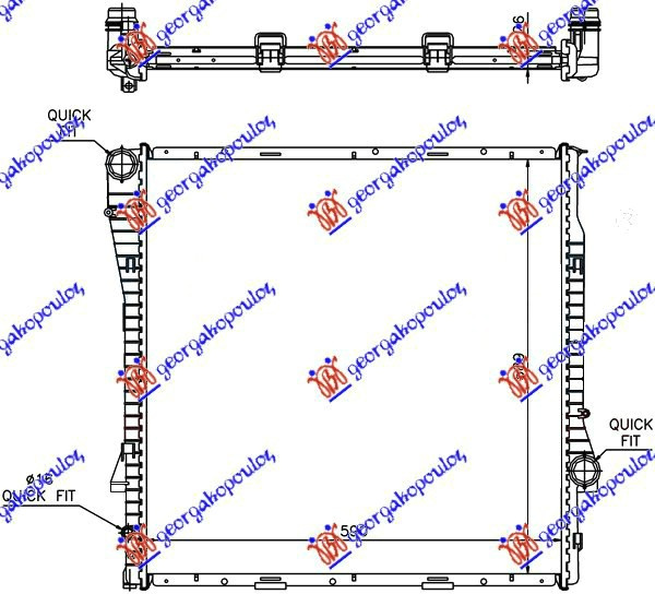 Radiator Apa - Bmw X5 (E53) 2000 , 17107544668