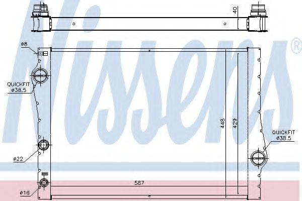 Radiator apa BMW X6 (E71, E72) (2008 - 2014) NISSE
