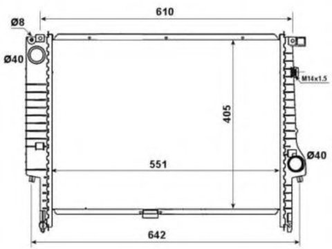 Radiator apa BMW Z3 cupe (E36) (1997 - 2003) NRF 58117