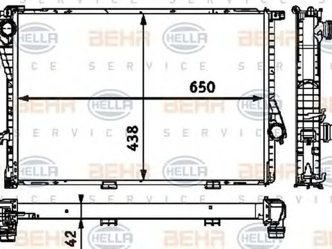 Radiator apa BMW Z8 E52 HELLA 8MK 376 712-501