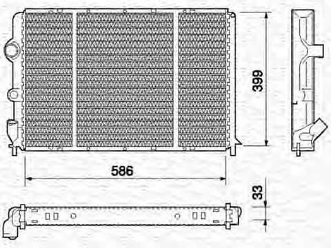 Radiator apa BMW Z8 E52 MAGNETI MARELLI 350213737000