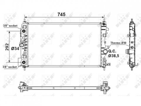 Radiator apa Chevrolet CRUZE hatchback (J305) 2011-2016 #3 1300306