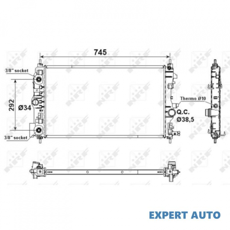 Radiator apa Chevrolet CRUZE Station Wagon (J308) 