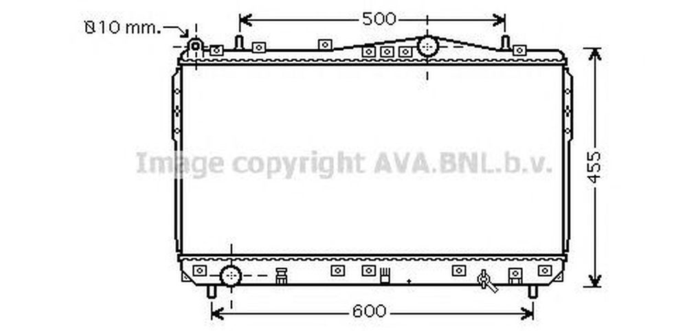 Radiator apa CHEVROLET NUBIRA limuzina AVA DW2073