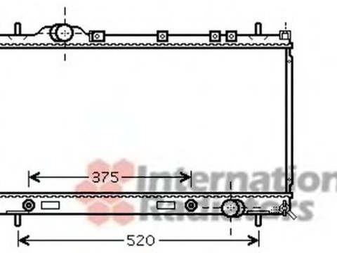 Radiator apa CHRYSLER NEON II VAN WEZEL 07002086