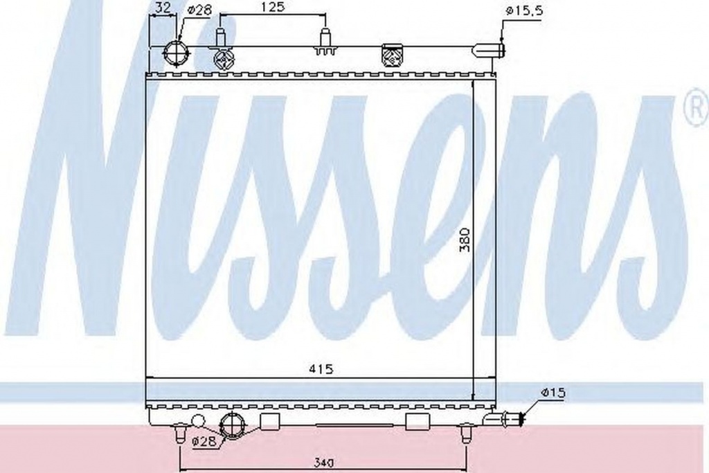 Radiator apa CITROEN C3 II NISSENS 61284