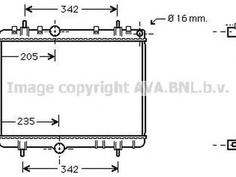 Radiator apa CITROEN C4 II B7 AVA PE2267