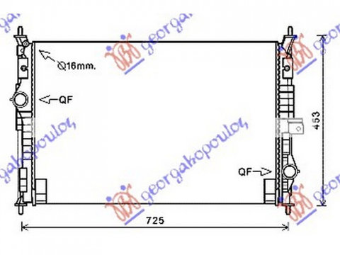 RADIATOR APA CITROEN C4 II (NC) 2015-> Radiator apa 1.2 - 1.5 BlueHDi diesel (650x435x18) PIESA NOUA ANI 2015 2016 2017 2018 2019 2020