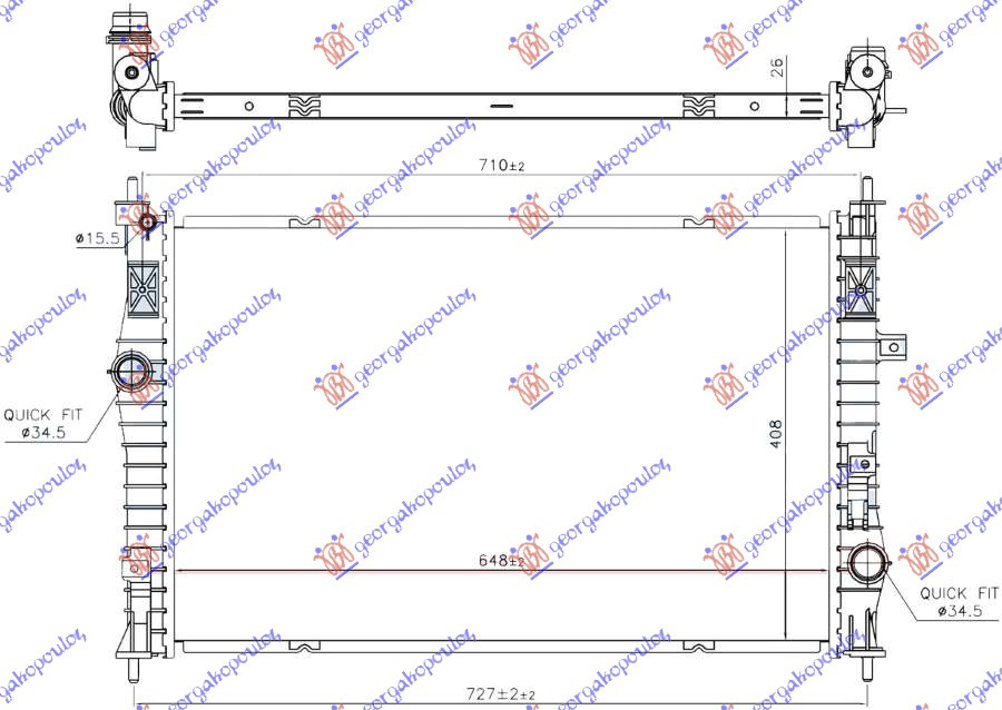 Radiator Apa - Citroen C4 Picasso 2014 , 1609961580