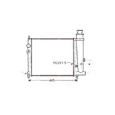 Radiator apa CITROEN C5 3 Sedan RD 2008->, C5 2