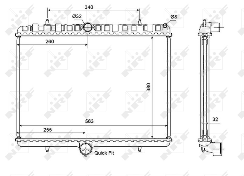 RADIATOR APA ~ CITROEN JUMPY II Van 2.0 HDi 125 2.