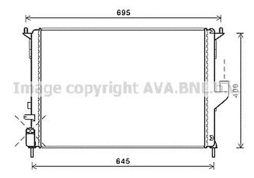 Radiator apa DACIA DUSTER caroserie AVA RT2477