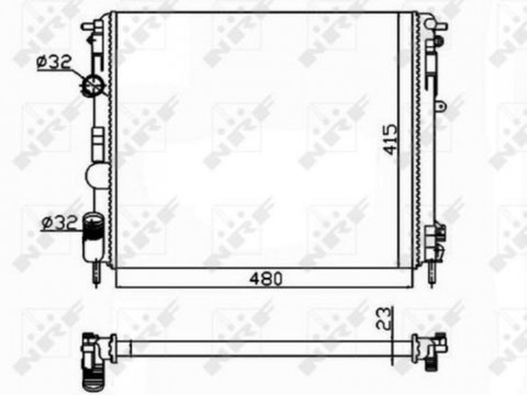 Radiator apa Dacia LOGAN MCV (KS_) 2007-2016 #2 01093078