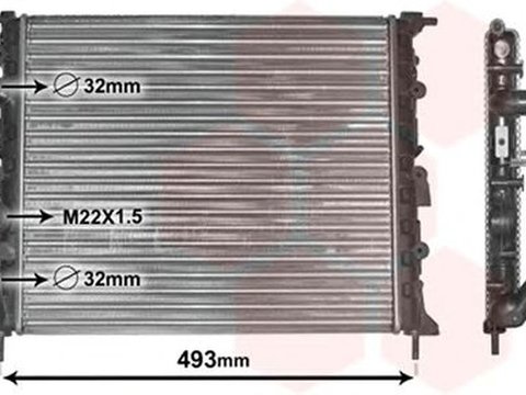 Radiator apa DACIA LOGAN MCV KS VAN WEZEL 43002197