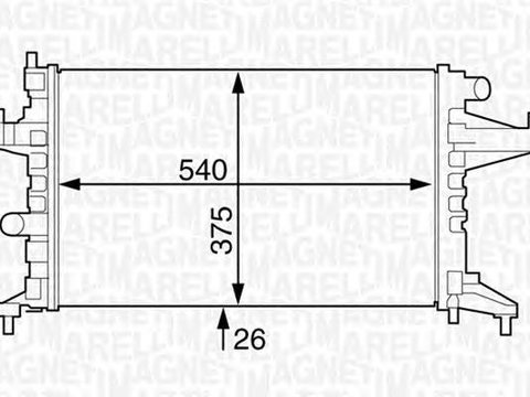 Radiator apa DACIA SANDERO MAGNETI MARELLI 350213830000