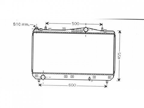 RADIATOR APA DAEWOO TACUMA 2000-> Radiator apa pentru 1,6 - 1,8 - 2,0cc (70x37x18) PIESA NOUA ANI 2000 2001 2002 2003 2004 2005 2006