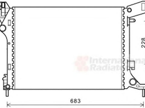 Radiator apa FIAT 500L 199 VAN WEZEL 17002413