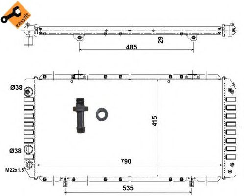 Radiator apa FIAT DUCATO bus (230) (1994 - 2002) N