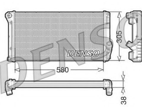Radiator apa FIAT IDEA (350_) (2003 - 2016) DENSO DRM13020