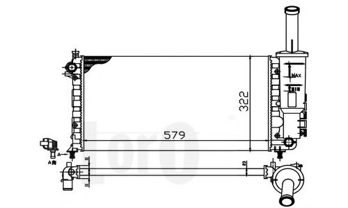 Radiator apa FIAT PUNTO (188) (1999 - 2016) LORO 0