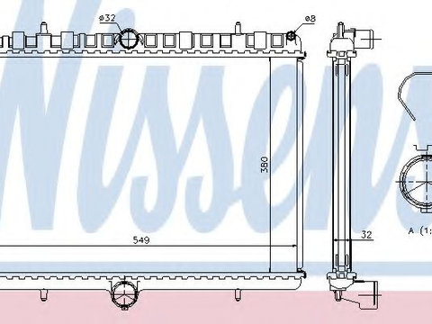 Radiator apa FIAT SCUDO platou / sasiu (272, 270) (2007 - 2016) NISSENS 63621A