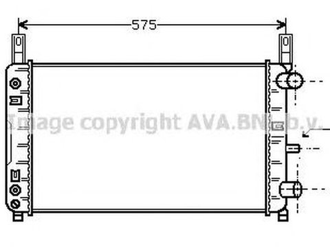 Radiator apa FORD FIESTA caroserie F3L F5L AVA FD2118