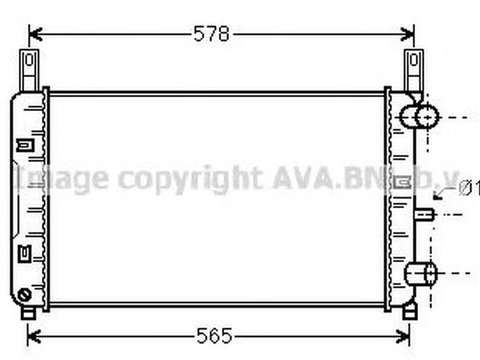 Radiator apa FORD FIESTA caroserie F3L F5L AVA FD2117