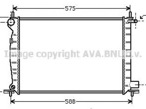 Radiator apa FORD FIESTA caroserie JV AVA FD2225